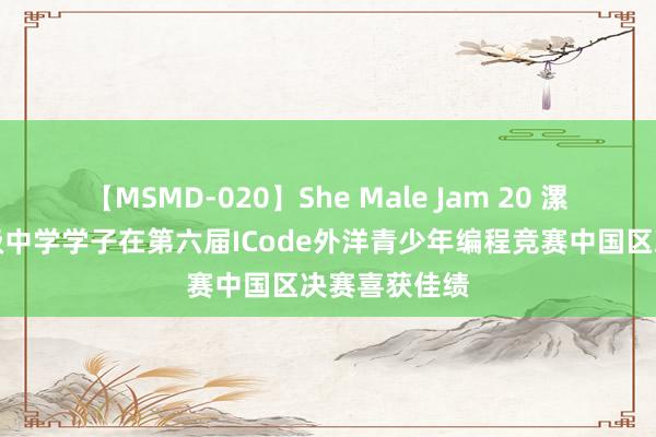 【MSMD-020】She Male Jam 20 漯河市第三低级中学学子在第六届ICode外洋青少年编程竞赛中国区决赛喜获佳绩